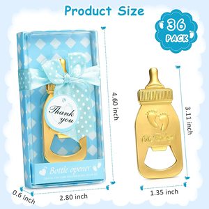 Abridor de Botellas de Alimentación para Bebé, Abrebotellas de Metal para Decoraciones de Embalaje, Souvenirs de Fiesta de Cumpleaños y Boda, en Stock - Product Image 4