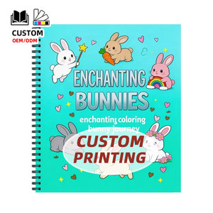 Impression de livres personnalisés, reliure spirale, livres de <span class=keywords><strong>dessin</strong></span> pour enfants, livres de coloriage <span class=keywords><strong>Kawaii</strong></span>, impression de livres de coloriage pour enfants, couleurs Pantone - Product Image 2