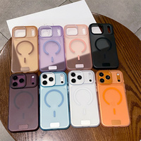 Étui magnétique translucide mat coloré pour iPhone 18 Pro Max 18 Pro 17 Pro Max, compatible avec la charge sans fil, coque fine