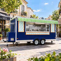 Etodevice Remorque alimentaire DOT de 16,4 pieds, mini-camion de restauration avec fenêtres en verre, chariot à hot-dogs, fournisseurs vérifiés pour camions de restauration BBQ
