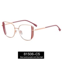 Nouvelles Lunettes Carrées Tendance à Monture Photochromique Anti-Lumière Bleue avec Branches à Ressort TR pour Femmes