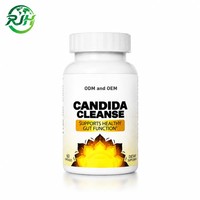 Capsules nettoyantes OEM Candida aux herbes naturelles pour nettoyer les intestins et le côlon et capsules de détoxification.