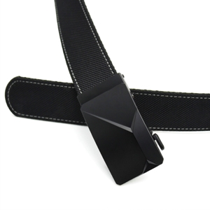 חגורת ניילון רשמית 1680D אריגה רגילה אבזם סגסוגת אוטומטי 3.5 ס\\\"מ לגברים איכות גבוהה פרימיום שחור 120 ס\\\"מ - Product Image 2