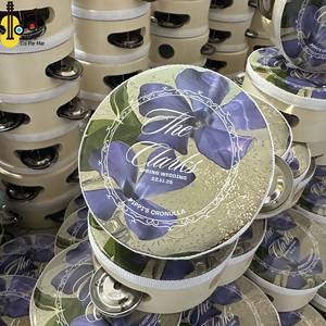 2025 strumento musicale personalizzato all'ingrosso felice portare matrimonio personalizzato Mini tamburello 4 pollici tamburo a mano prezzo - Product Image 6