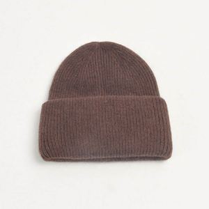 Venta al por mayor en stock: Nuevos gorros de punto de otoño-invierno para mujer, unisex, de felpa gruesa y cálida, gorros de angora en blanco. - Product Image 2