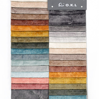 OKL25108 tissu de canapé doux classique, vintage égyptien moderne, velours mat uni, polyester pour la maison