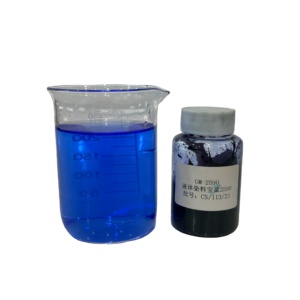 Colorant liquide réactif bleu <span class=keywords><strong>saphir</strong></span> à haute concentration 2590 pour le revêtement des pigments du <span class=keywords><strong>cuir</strong></span> et la coloration du textile et du plastique - Product Image 1