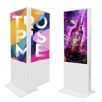 Kiosco Publicitario Vertical de 49 Pulgadas para Interiores, con Pantalla LCD Android en Modo Retrato, Reproductor de Anuncios, con Certificación CE