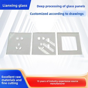 Công tắc trong suốt với bảng điều khiển ổ cắm kính cường lực cho hộ gia đình Chiếu sáng Tường xốp để sử dụng phòng khách - Product Image 6