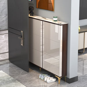 Scarpiere moderne e sottili più economiche Organizer regolabile Sapateira grande scarpiera in legno ultra sottile scarpiera mobile - Product Image 3