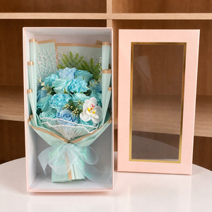 Ramo de Jabón en Forma de Rosa para el Día de San Valentín, Regalo de Flores Artificiales Romántico y Creativo - Product Image 4