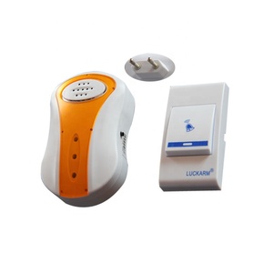 Sonnette de porte sans fil moderne à 32 sonneries, utilisation domestique, portée de 100 m, télécommande, alimentation par batterie, prise secteur, numérique, filaire, appartements - Product Image 2