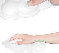 Repose-poignet pour clavier en mousse à mémoire de forme douce et confortable en forme de nuage, tapis de bureau créatif pour filles, antidérapant, petit repose-poignet