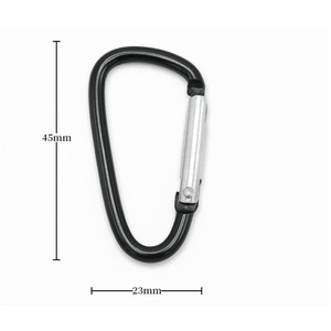 Mousqueton <span class=keywords><strong>tactique</strong></span> en aluminium en forme de <span class=keywords><strong>D</strong></span>, personnalisé en usine, pour la chasse en extérieur, équipement portable de camping et de randonnée, léger pour l'alpinisme - Product Image 6