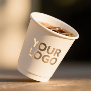 Double Wall Biodegradable <b>Paper</b> Cups Compostable Kraft <b>Paper</b> Cups for Carbonated Drinks & Wine <b>Packaging</b> - Product Image 1