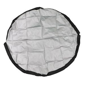 Drawstring Swimwear Storage Bag Black Waterproof Beach Changing Mat Outdoor Travel Use - Product Image 5