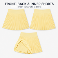 Jupe-short plissée personnalisée pour femme avec short intégré pour le golf en plein air et les activités sportives