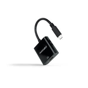 Convertidor USB-C a HDMI 4K, 15 cm, color negro, para conectar dispositivos a monitores y proyectores con definición. - Product Image 1