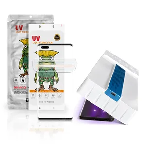 Fabriek Levering Invoer Uv Curing Screen Protector 9d Dekking Uv Curing Hydrogel Film Voor Iphone Huawei