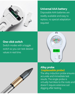 Alat Ukur <span class=keywords><strong>pH</strong></span> & Kelembapan Tanah 6-in-1 Kondisi Tanah & Lingkungan - <span class=keywords><strong>PH</strong></span>, Kelembapan, Cahaya, Suhu, Humiditas, Nutrisi untuk Kebun, Pertanian, Rumput - Product Image 3