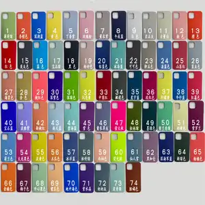 Coque en silicone liquide 1:1 d'origine avec logo pour Apple Iphone 15 14 13 12 11 8 7 6 X XR Max Pro Couverture liquide officielle avec logo