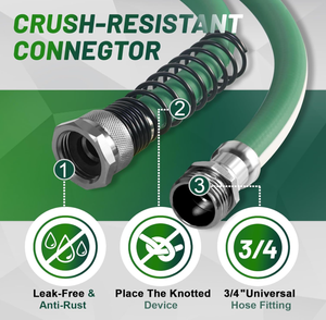 <span class=keywords><strong>Tuyau</strong></span> d'<span class=keywords><strong>arrosage</strong></span> extérieur en PVC robuste certifié ANSI 600 PSI haute pression, connecteurs robustes, flexible, anti-pli, léger pour jardin - Product Image 2