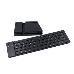 Shenzhen White Metal Mini Azerty Computer Laptop Wireless bluetooth Foldable Folding Keyboard - Product Image 2