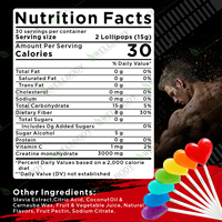 WELLBODY OEM/ODM – Sucettes de créatine monohydrate pour adultes, BCAA, L-Carnitine, Halal, végétaliennes, soutien énergétique naturel