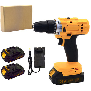 Cordless Drill 21V Lithium Battery Dual Speed Keyless Chuck Household Diy Screwdriver Metal Drilling Renovation Tool - Product Image 1