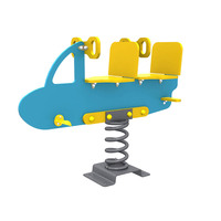 Caballo Balancín de Plástico HDPE/PE para Parques Infantiles Comerciales, Personalizable con Diseño a Medida