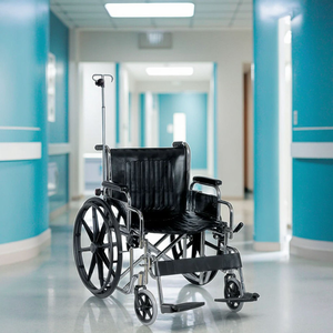 C928b פלדה כבדה פלדה מסגרת כרום כסא גלגלים - Product Image 6