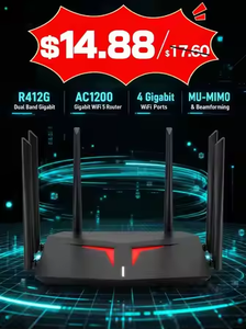 Router R412G Gigabit WIFI5 AC1200, 1 WAN, 3 LAN, 2.4G 5G, 4x5dB, Antena Externa, Router Wifi de Doble Banda, TP-LINK, Stock de Cliente - Product Image 1