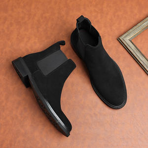 Botas Chelsea de Cuero para Hombre, Estilo Inglés, con Grabado, de Piel Vacuna, para Vestimenta Formal de Negocios - Product Image 4