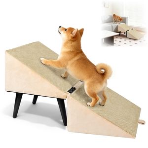 Escalier <span class=keywords><strong>pour</strong></span> <span class=keywords><strong>chien</strong></span> en bois gain de place <span class=keywords><strong>pour</strong></span> petits et moyens chiens, animaux âgés, escalade du canapé, du lit, du véhicule, voyage, antidérapant, ottoman séparé, <span class=keywords><strong>rampe</strong></span> <span class=keywords><strong>pour</strong></span> chiens - Product Image 1