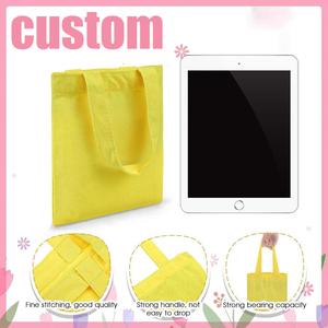 Branded logo Custom Printing Multiple Colors Wholesale Daily Shopping Lunch Mini <b>Canvas</b> Tote <b>Bags</b> with Handles - Product Image 2