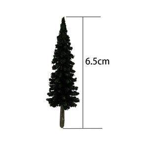Modelo de Material plástico de 6,5 cm, árboles a escala de pino para arquitectura <span class=keywords><strong>Diama</strong></span>, diseño de tren de simulación de micropaisaje - Product Image 6