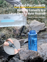 Poche à eau professionnelle 2L 3L pour la randonnée, en TPU, avec tube à libération rapide et housse anti-poussière pour équipement de camping ultraléger