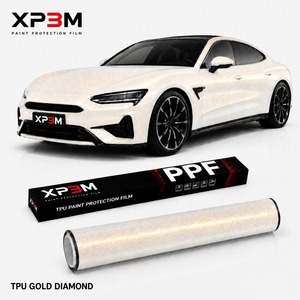 ฟิล์มกันรอยรถยนต์ XP3M TPU สีทองลายเพชร ฟิล์มไวนิลหุ้มรถยนต์แบบซ่อมแซมตัวเองได้ หนา 7.5 มิล PPF - Product Image 1