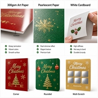 Kerstkraskaarten op maat, eigen formaat en vorm, voor retailpromoties en feestelijke weggeefacties, premium kwaliteit, groothandel