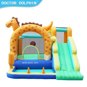 Maison de rebond de fête pour enfants château gonflable sur le thème des dinosaures fabriqué en usine avec toboggan mural d'escalade videur de parc sautant à vendre - Product Image 6