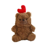 Nouvelle Confession ours amour ours poupée 8 pouces saisir Machine en peluche PP coton maille lavé finition soulagement du Stress saint valentin cadeau