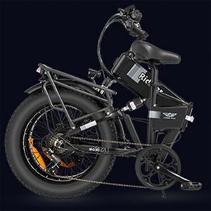 Bicicleta eléctrica plegable de 20 pulgadas y 48V, rápida, con neumáticos gruesos, motor dual, bicicleta eléctrica de montaña para adultos. - Product Image 5