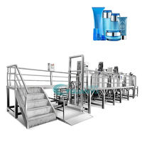 Ligne de production de gel douche, savon liquide et détergent, réservoirs de mélange en acier inoxydable, moteur de broyage, haute efficacité énergétique