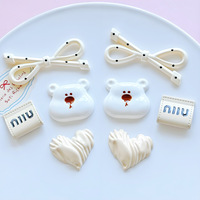 Breloques en acrylique en gros pour DIY, clips à dos plat pour chaussures, breloques Croc pour coques de téléphone, accessoires pour cheveux, fournitures artisanales mignonnes et kawaii