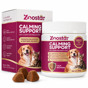 Snack Morbidi Calmanti per Cani e Gatti all'Ingrosso per Alleviare lo Stress, Ansia da Separazione e da Tuoni - Camomilla e Valeriana - Disponibilità Immediata - Product Image 1