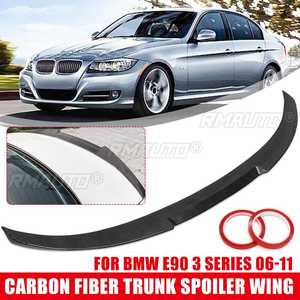 สปอยเลอร์หลังทรงวิง-สไตล์ M4 สีดำเงา/ลายคาร์บอนไฟเบอร์ วัสดุ ABS สำหรับ BMW E90 ซีรีส์ 3 ปี 2006-2011 และ M3 ปี 2008-2012 - Product Image 1