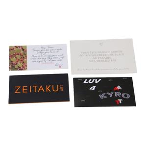 Cartes de visite professionnelles 3D avec effet UV, laminées mat, faites à la main, 150x100mm, 350gsm, pour salon de beauté, coupon promotionnel, vendeur universitaire - Product Image 3