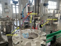 Ligne de production de machines de remplissage d'aérosols pour spray de maquillage automatique, spray solaire waterproof, spray hydratant