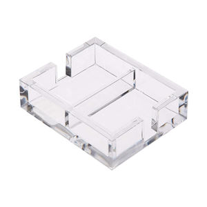 קריסטל אקריליק לשחק כרטיס מחזיק אקריליק גשר משחק כרטיס חפיסות מקרה אקריליק קלף תיבת עבור 2 חפיסות - Product Image 1