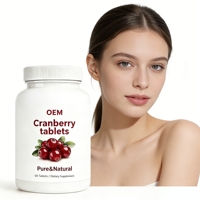 Comprimés de canneberge OEM économiques – Soin féminin quotidien naturel, supplément à base de plantes sans OGM – Vente en gros usine